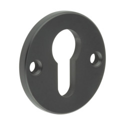 CRES by Frelan Face Fix Security Escutcheon - 52mm Diameter - Euro - Black