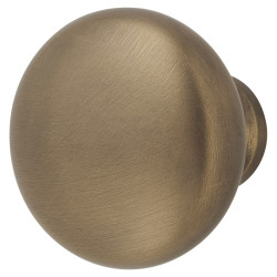 Alexander & Wilks Wade Round Cabinet Knob - 32mm Diameter - Antique Brass