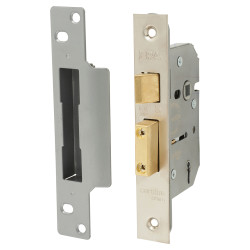 ERA Viscount 5 Lever Sashlock - 64mm Case - 44mm Backset - Satin Chrome