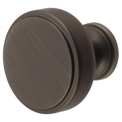 Crofts & Assinder Calgary Round Cabinet Knob - 40mm Diameter - Brushed Iron