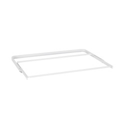 elfa Top Track System - Click In Gliding Frame for Mesh & Wire Baskets - 605 x 336mm - White