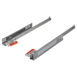 Blum TANDEM BLUMOTION Soft Close Drawer Runners - Single Extension - 550mm Length - 11-16mm Panels - 30kg