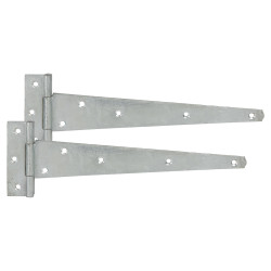 GateMate Medium Duty Gate/Door Tee Hinge - 300 x 30mm - Galvanised - Pair