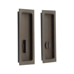 Burlington by Frelan Rectangular Flush Privacy Handle Set - 150mm - Dark Bronze