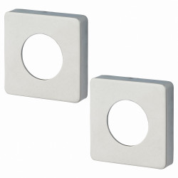 Jigtech Square Passage Rose Cover - 52 x 52mm - Polished Chrome