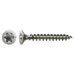 SPAX T-Star Plus Torx Countersunk Wood Screws - 5.0 x 30mm - A2 Stainless Steel - Pack of 200