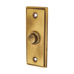 Heritage Brass by M Marcus Stepped Bell Push - 83 x 33mm - Antique Brass