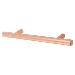Altro 12mm T-Bar Cabinet Pull Handle - 96mm Centres - Bright Copper