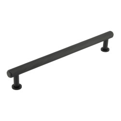 Burlington by Frelan Piccadilly 15mm Knurled T-Bar Cabinet Pull Handle - 224mm c/c - Black