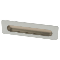 Touchpoint Rectangular Flush Cabinet Pull Handle - 139 x 39mm - Matt Chrome