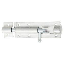 Traditional Tower Gate Bolt - Straight - 110mm Length - Galvanised