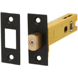 Altro 8mm Tubular Bathroom Deadbolt - 103mm Case - 82mm Backset - Square - Matt Black