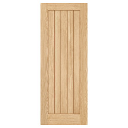 LPD Belize 5 Panel Pre-Finished Solid Internal Door - 1981 x 838 x 35mm - Oak