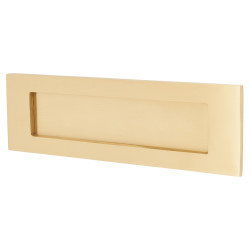 Letter Plate - 306 x 100mm - Satin Brass