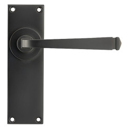 From The Anvil Aged Bronze Latch Door Handles - Avon Range - 152 x 48mm