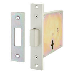 Fire Brigade FB1 Mortice Deadlock - 103mm Case - 51mm Backset - Silver