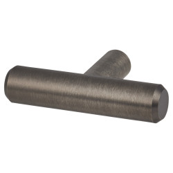 Altro 12mm T-Bar Cabinet Knob - 50 x 32mm - Brushed Pewter Effect