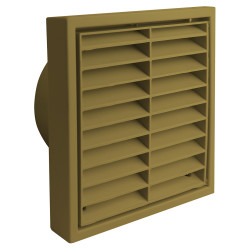 Manrose Wall Grille Fixed Shutter - 6"/150mm - Beige