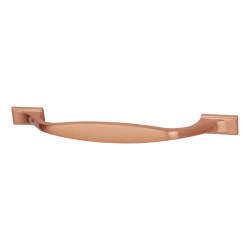Crofts & Assinder Marlborough 15mm D-Bar Cabinet Pull Handle - 128mm Centres - Brushed Copper