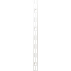 Altro Twin Slot Shelf Wall Upright - 2000mm Length - White
