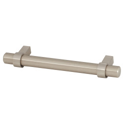 Altro 14mm Collared T-Bar Cabinet Pull Handle - 288mm Centres - Satin Stainless Steel