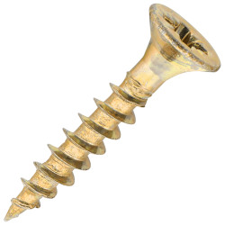 SiDAX General Purpose Pozi Countersunk Wood Screws - 3.5 x 20mm - Yellow Zinc - Pack of 200