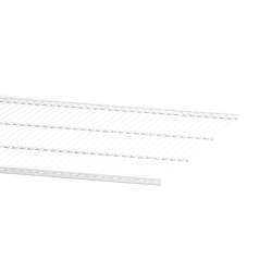 elfa Top Track System - Click In Ventilated Wire Shelf - 607 x 494mm - White