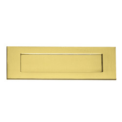 Letter Plate - 306 x 100mm - Polished Brass