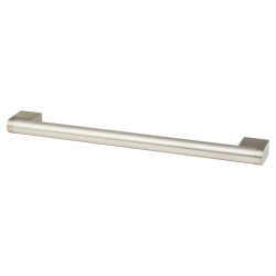 Altro 14mm D-Bar Cabinet Pull Handle - 209mm Centres - Brushed Nickel