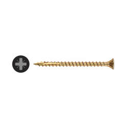 Reisser Cutter Pozi Countersunk Wood Screws - 3.5 x 50mm - Yellow Zinc - Pack of 200