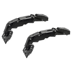 Blum CLIP Top Zero Protrusion Soft Close Cabinet Hinge - 155° - Sprung - Overlay - Black Onyx - Pair