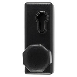 Arrone AR886K Outside Access Device without Cylinder - Octagonal Knob - Matt Black