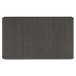 Knightsbridge 2 Gang Blank Plate - Smoked Bronze