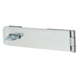 Light Duty Safety Hasp & Staple - 150mm Length - Bright Zinc Plated