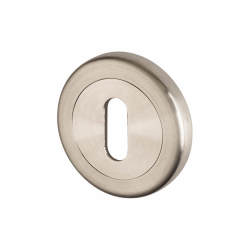 Hampstead Escutcheon - 50mm Diameter - Keyhole - 316 Satin Stainless Steel
