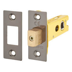 Altro 8mm Tubular Bathroom Deadbolt - 76mm Case - 57mm Backset - Square - Black Nickel