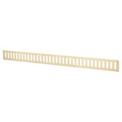 Hampstead Plain Slotted Vent - 600 x 51mm - 9000mm² Free Air Flow - Polished Brass