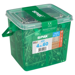 SPAX T-Star Plus Facade Torx Countersunk Wood Screws with Cut Point - 4.5 x 60mm - Pack of 400