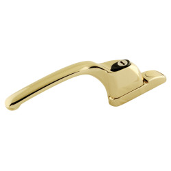 Fab & Fix uPVC/Timber Connoisseur Offset Locking Multipoint Window Handle - Left Hand - Gold
