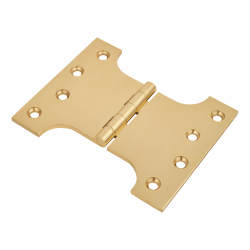 Parliament Hinge - 100 x 75 x 125 - Polished Brass - Pair