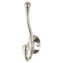 Altro Diecast Ball End Single Hat & Coat Hook - 130 x 35mm - Polished Chrome