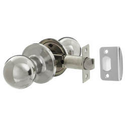 Altro Polished Stainless Steel Bala Hotel Passage Mortice Door Knobset - 65mm Rose Diameter