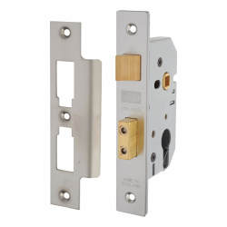 UNION 2249 Euro Profile Sashlock - 65mm Case - 44.5mm Backset - Satin Stainless Steel
