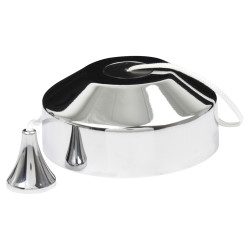 Knightsbridge 5 - 100W 1 Way Trailing Edge LED Pull Cord Dimmer Switch - Polished Chrome