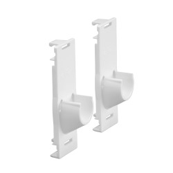 elfa Top Track System - Clothes Hanging Rail Holder Frame to Frame - 116 x 39 x 37mm - White