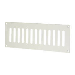 Touchpoint Plain Slotted Vent - 242 x 89mm - 4370mm² Free Air Flow - Satin Aluminium