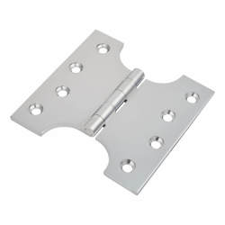 Parliament Hinge - 100 x 50 x 100mm - Polished Chrome - Pair