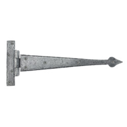 Olde Forge Arrow Head Door Tee Hinge - 305 x 121mm - Pewter