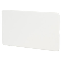 Knightsbridge 2 Gang Blank Plate - Matt White