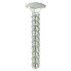 TIMCO Carriage / Coach Bolt - M10 x 75mm - A2 Stainless Steel - Pack of 5
